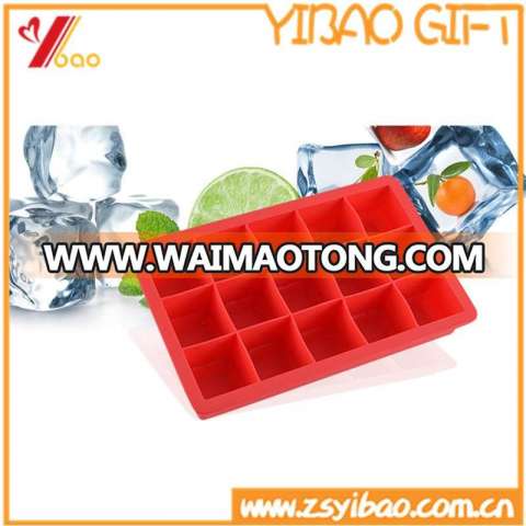 Silicone Kitchenware FDA 15cells Frozen Ice Maker Square Silicone Ice Cube Tray /Ice Cube/Ice Maker/Ice Mold